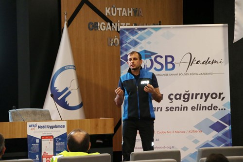 Kütahya OSBM'de Afet Farkındalık Eğitimi ve Deprem Tatbikatı